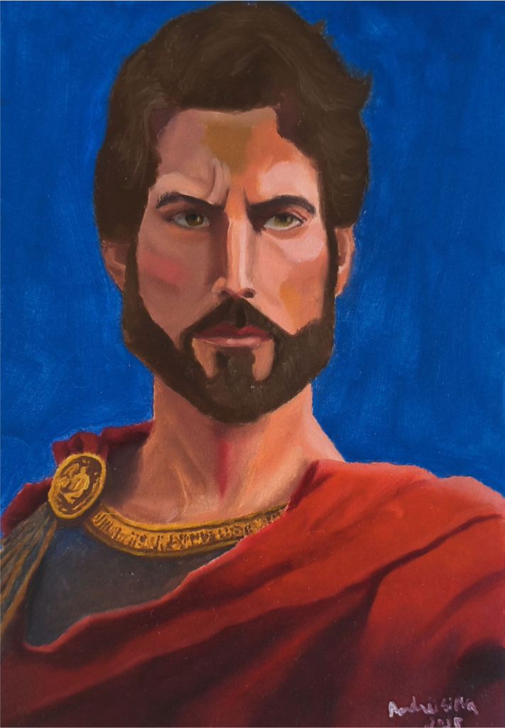 Retrato de Odisseu de Ítaca pintado por Andrei Silva